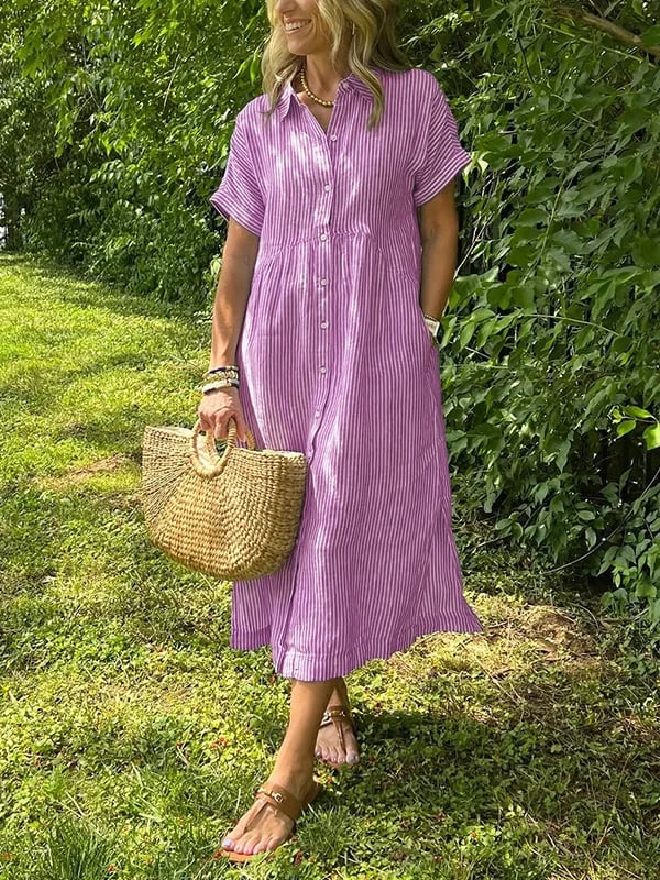 Gestreiftes Langarmhemd für Damen – Elegantes und Luftiges Design - Image 6