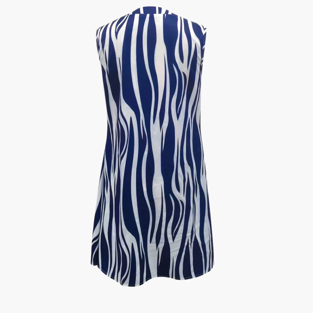 Gestreiftes Minikleid - Ärmelloses Damenkleid für den Sommer - Image 4
