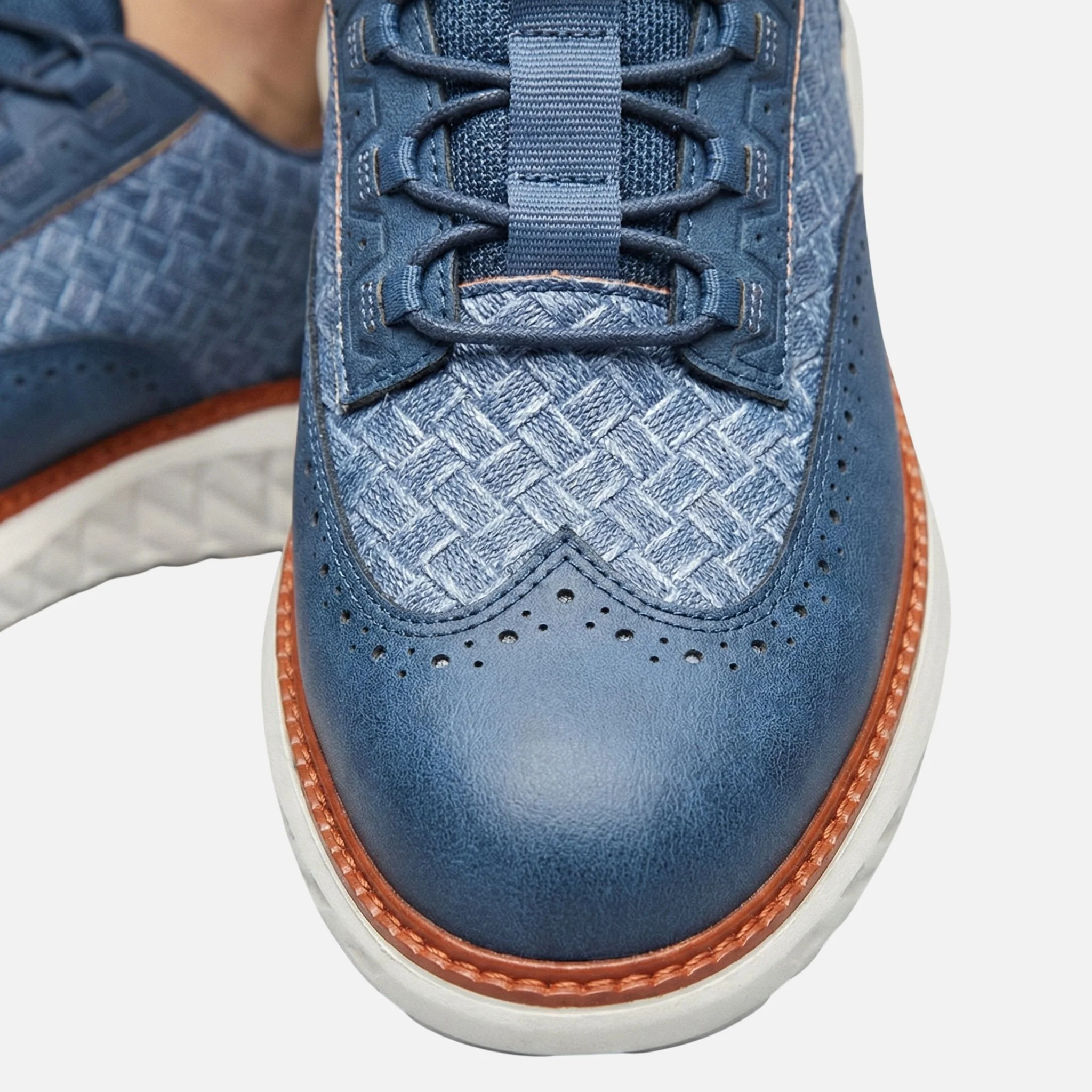 Yannick | Herren Gewebte Brogue-Sneaker Dicke Sohle – Brogue Sneaker Herren - Image 4