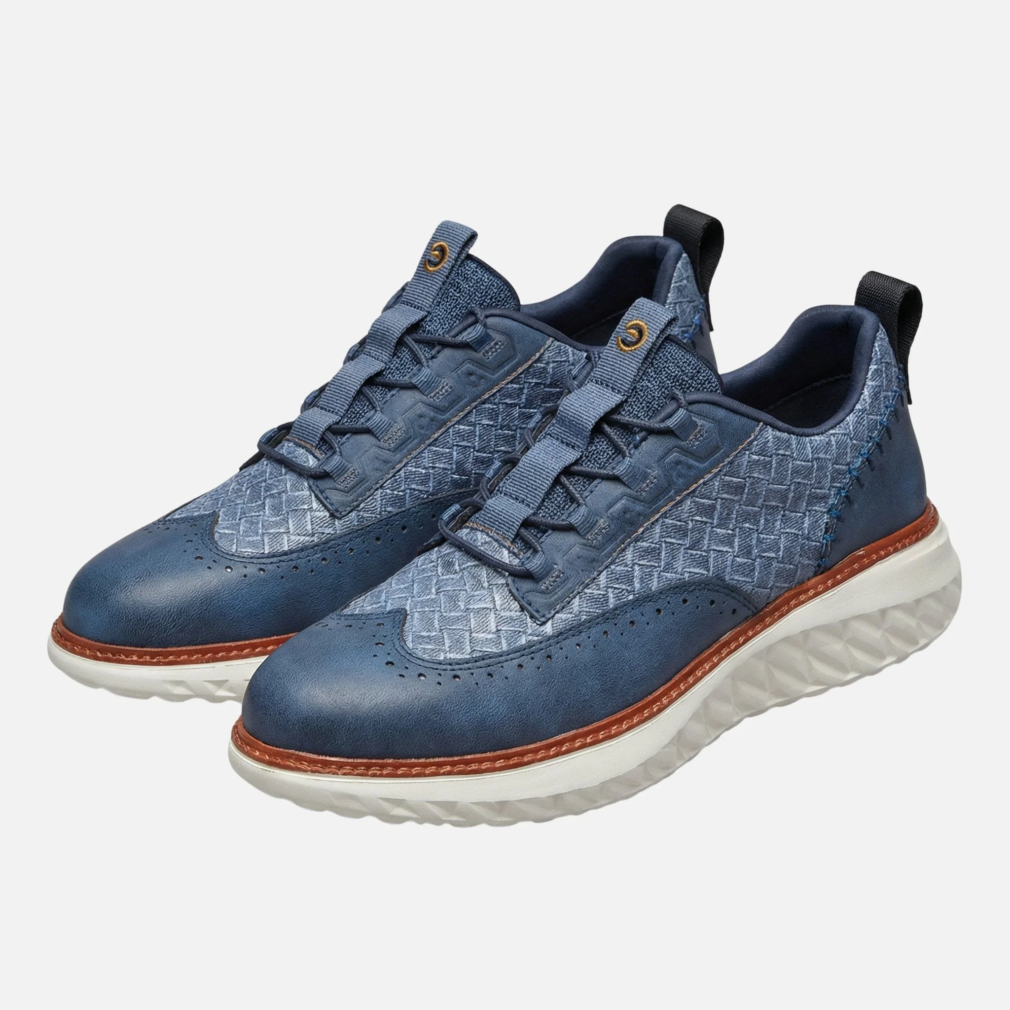 Yannick | Herren Gewebte Brogue-Sneaker Dicke Sohle – Brogue Sneaker Herren - Image 8