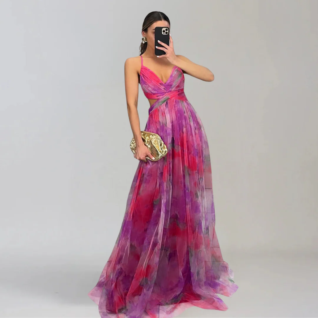 GIADA  | Leichtes Kleid mit floralem Muster - Image 2