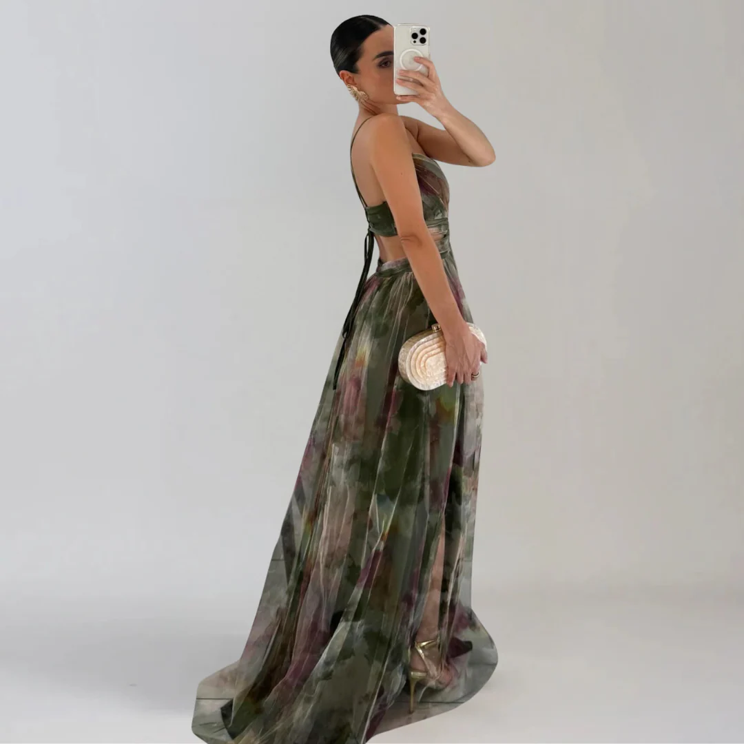 GIADA  | Leichtes Kleid mit floralem Muster - Image 3