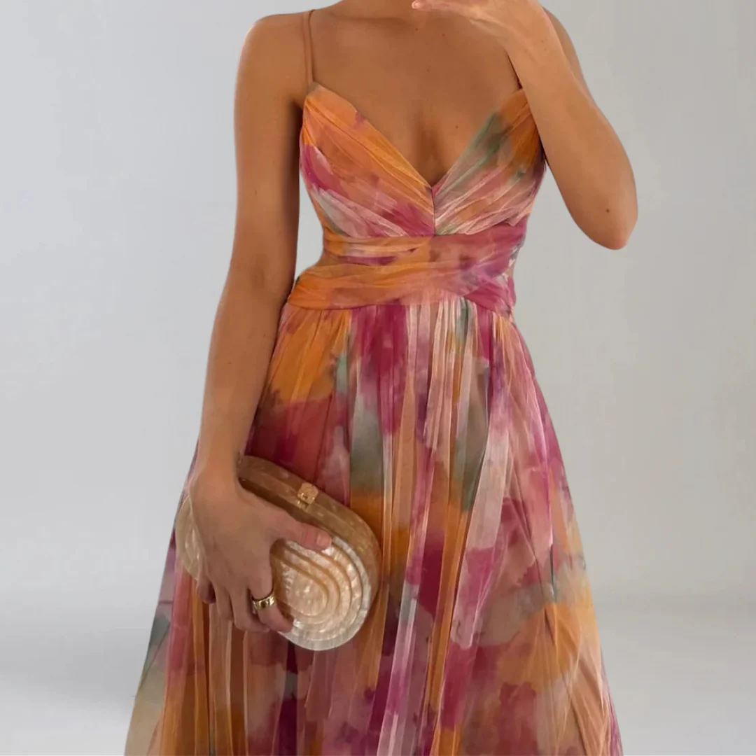 GIADA  | Leichtes Kleid mit floralem Muster - Image 9