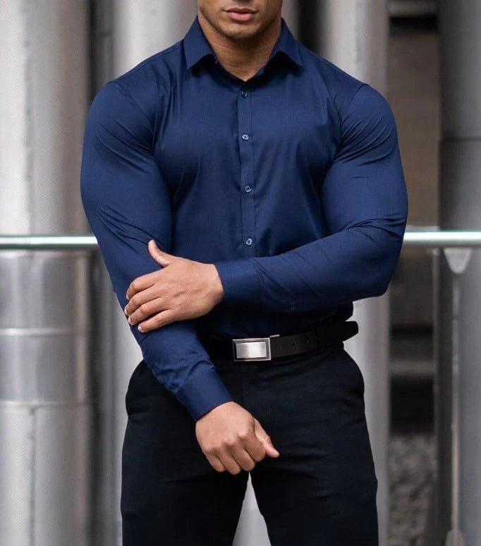 Gideon - Slim-Fit Herrenhemd für Frühling 2025 - Image 5