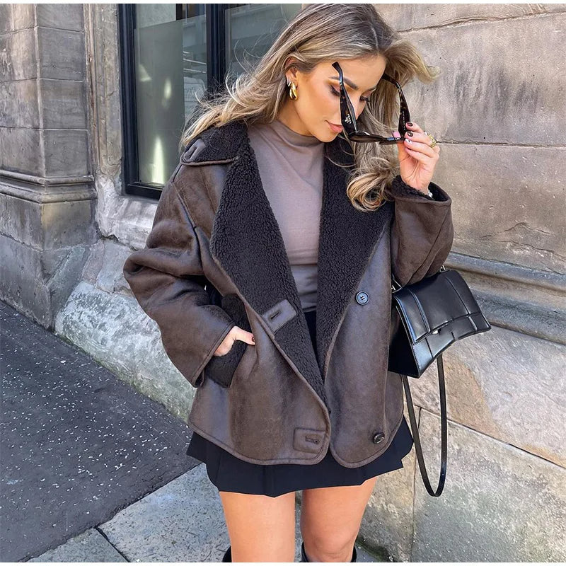 GINA BRAUNE LEDERJACKE - Image 2