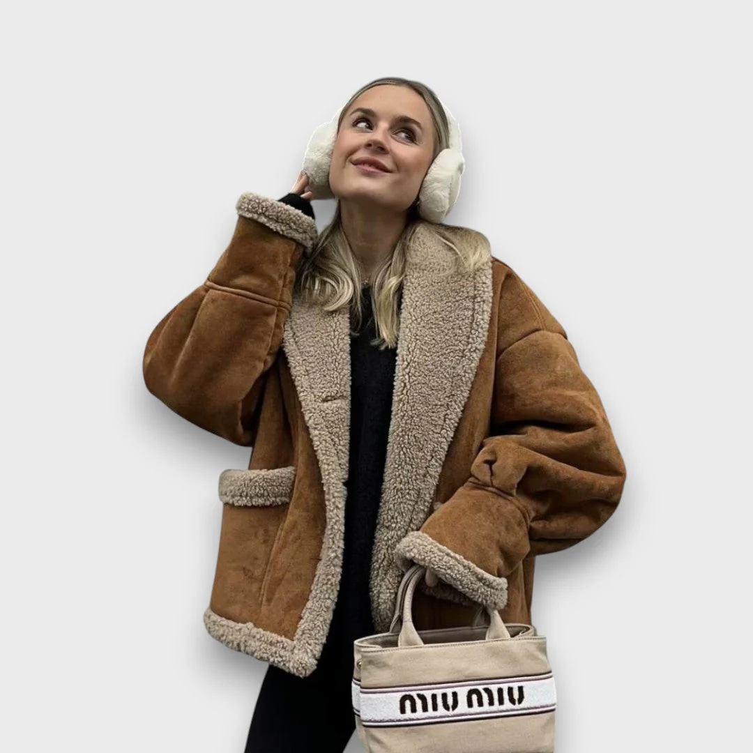 Gina – Warme Jacke mit Teddyfutter - Image 4