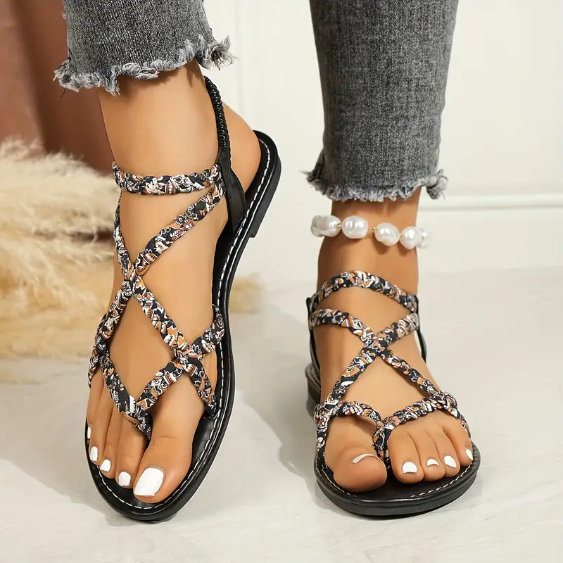 Ginavelle – Stilvolle Sandalen mit geflochtenen, mehrfarbigen Riemchen - Image 8