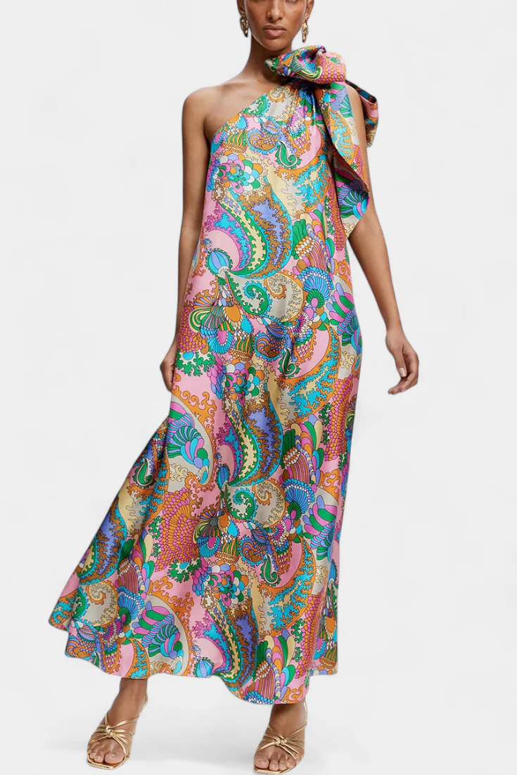 Ginette Maxikleid im Regenbogen-Design - Image 4