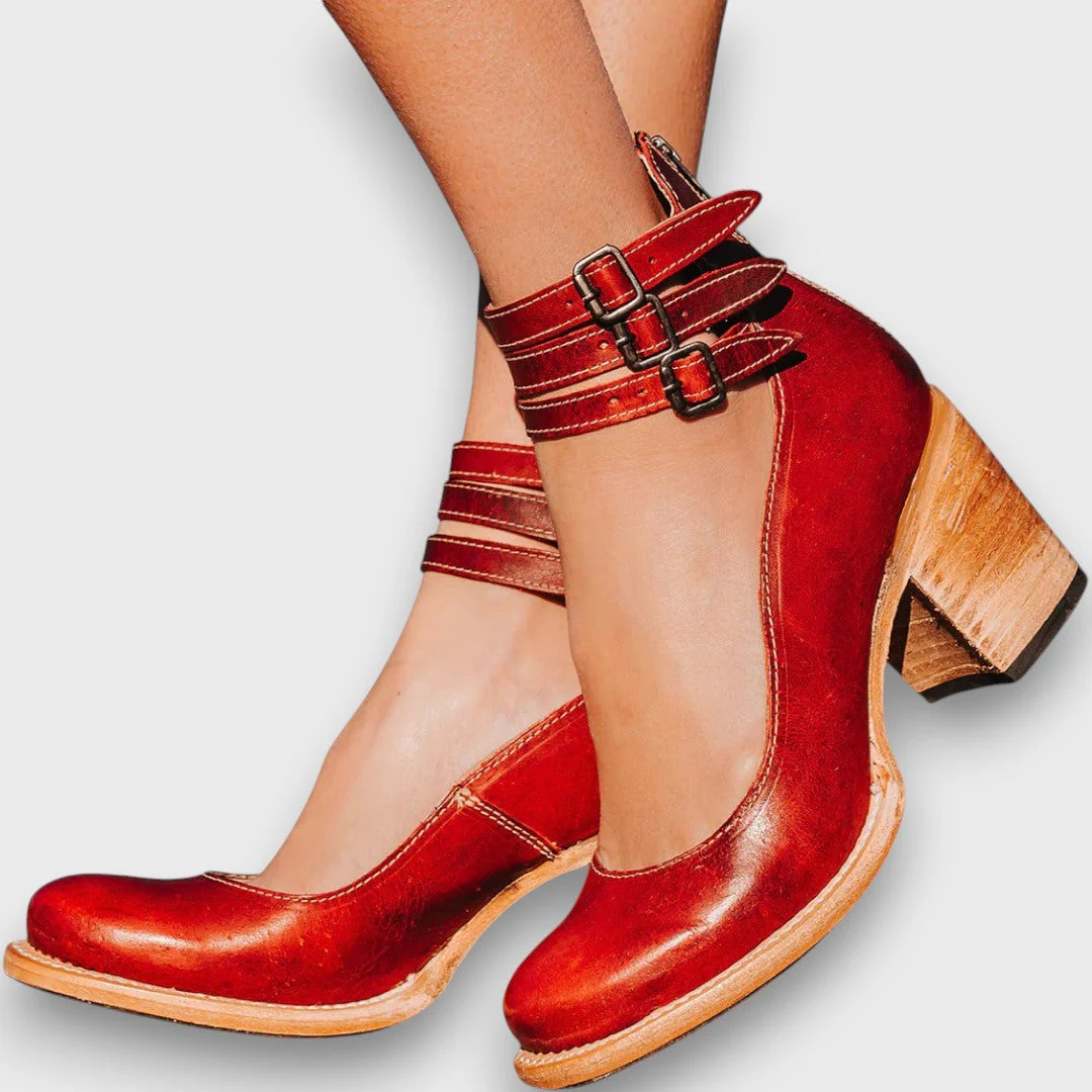 Ginevra – Stiefeletten mit Mehrfachriemen und Blockabsatz - Image 3