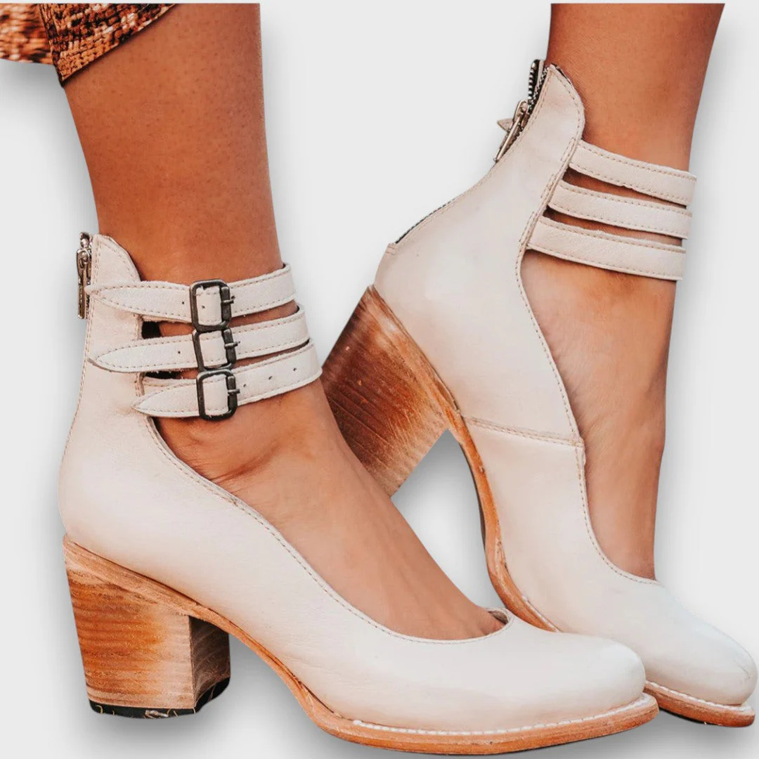 Ginevra – Stiefeletten mit Mehrfachriemen und Blockabsatz - Image 4