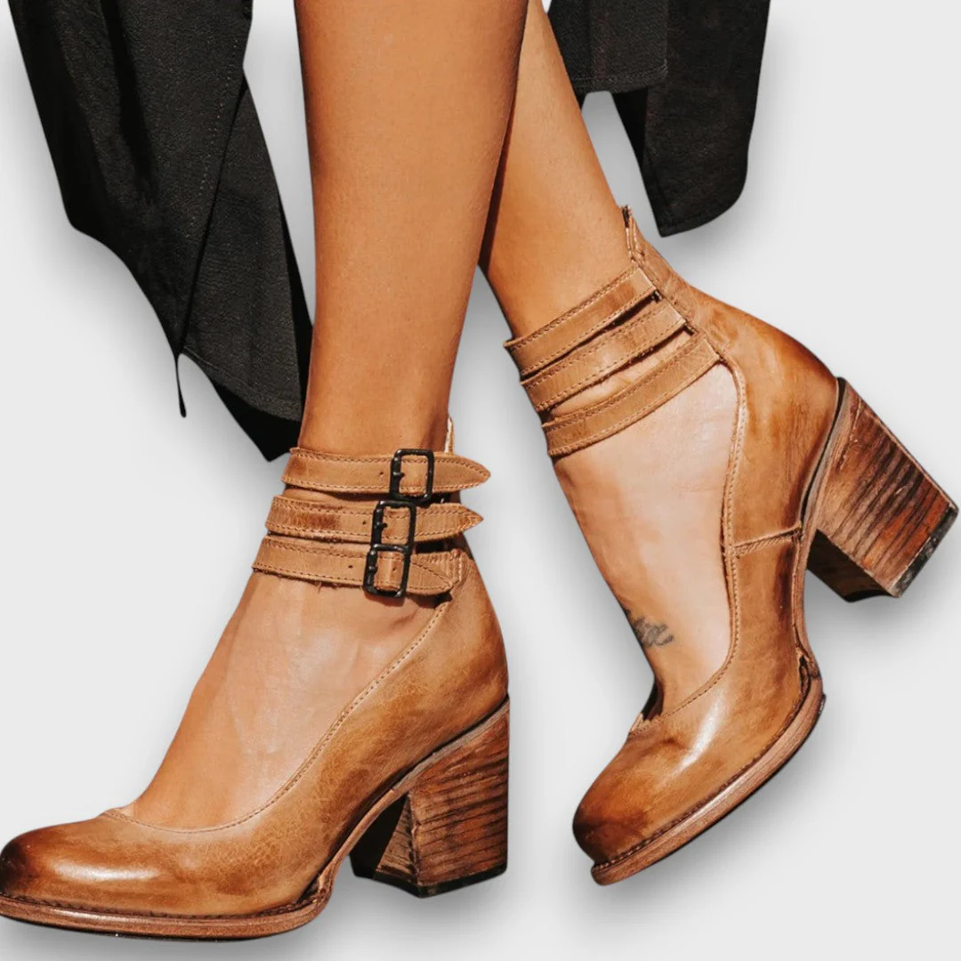 Ginevra – Stiefeletten mit Mehrfachriemen und Blockabsatz - Image 5
