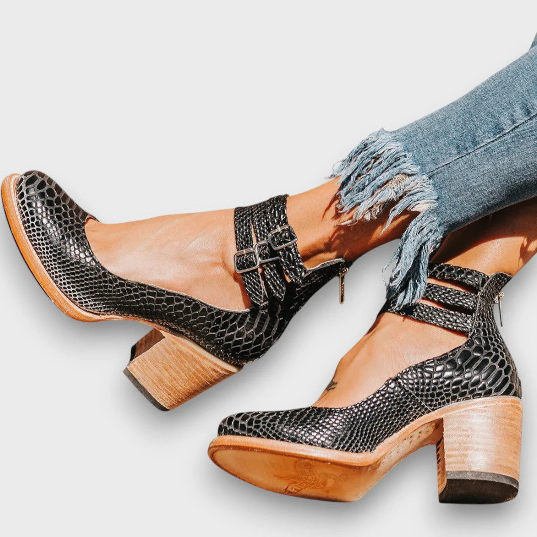 Ginevra – Stiefeletten mit Mehrfachriemen und Blockabsatz - Image 6