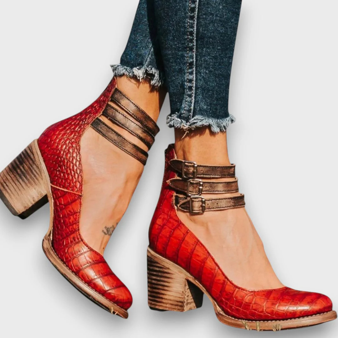 Ginevra – Stiefeletten mit Mehrfachriemen und Blockabsatz - Image 7