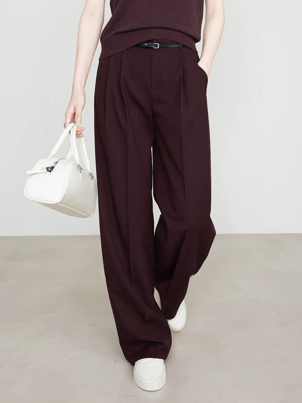 Gisela - Bordeaux Chino Elegant Und Bequem - Image 2