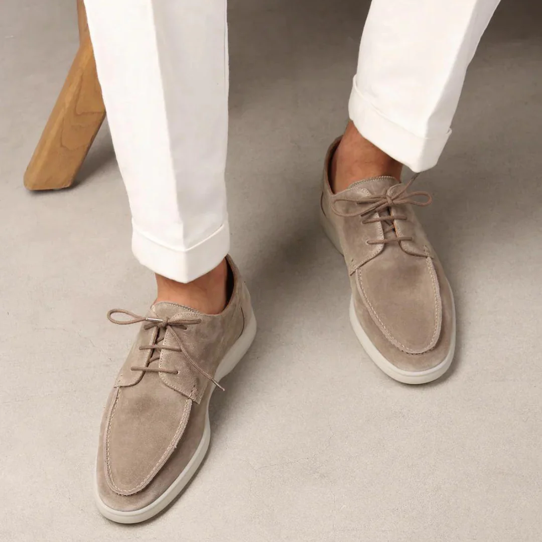 Giselbert - Herren Leder Loafers mit Schnürung Luxuriös und Frühlingsfrisch 2025 - Image 2