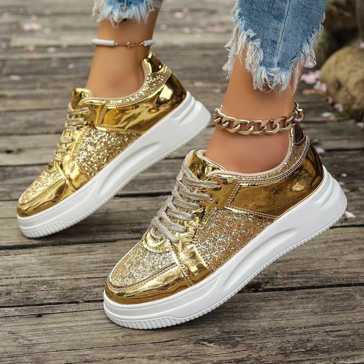 GlamStep™ – Elegante Damen Sneaker mit funkelnden Pailletten - Image 2