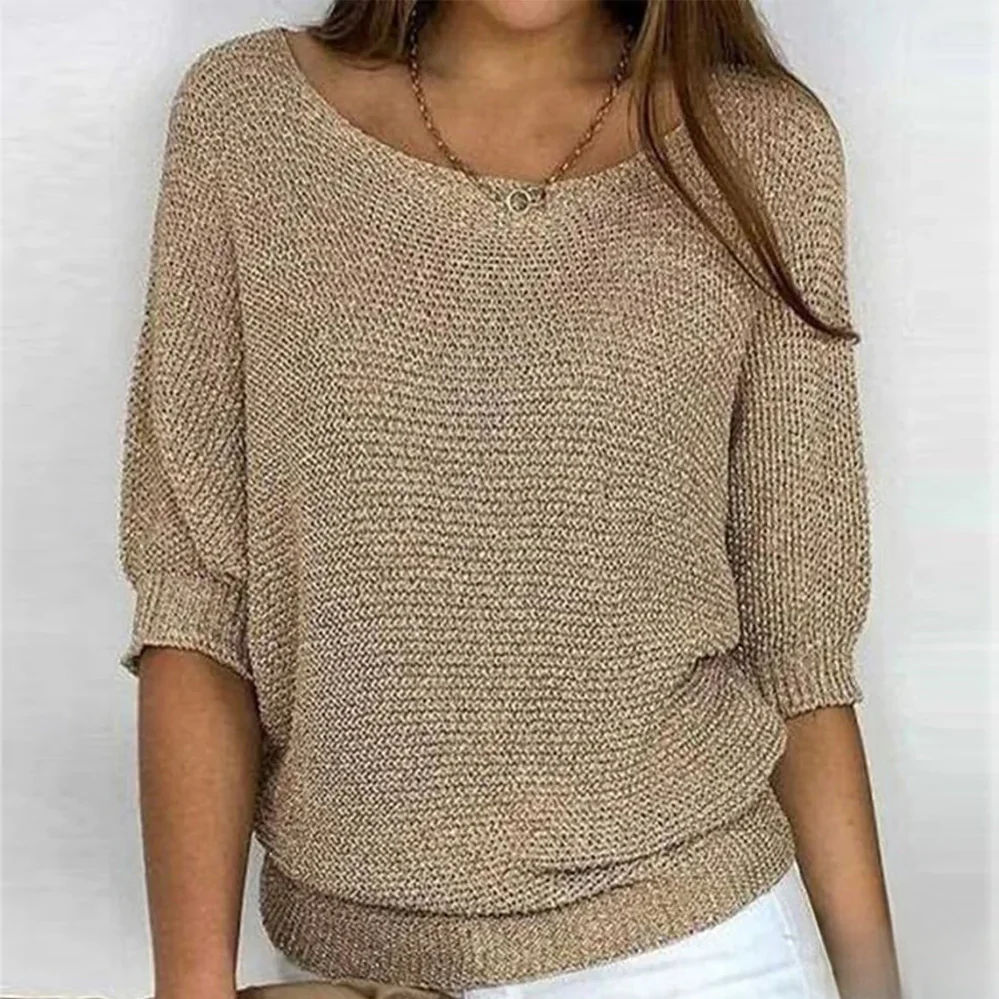 Glänzendes Strickoberteil für Damen - Image 3