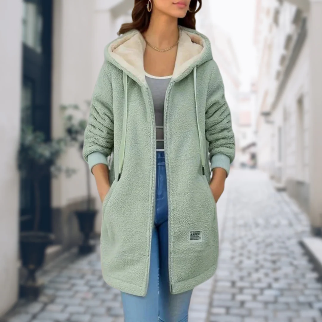 Glenda | Fleecejacke mit Kapuze - Image 2