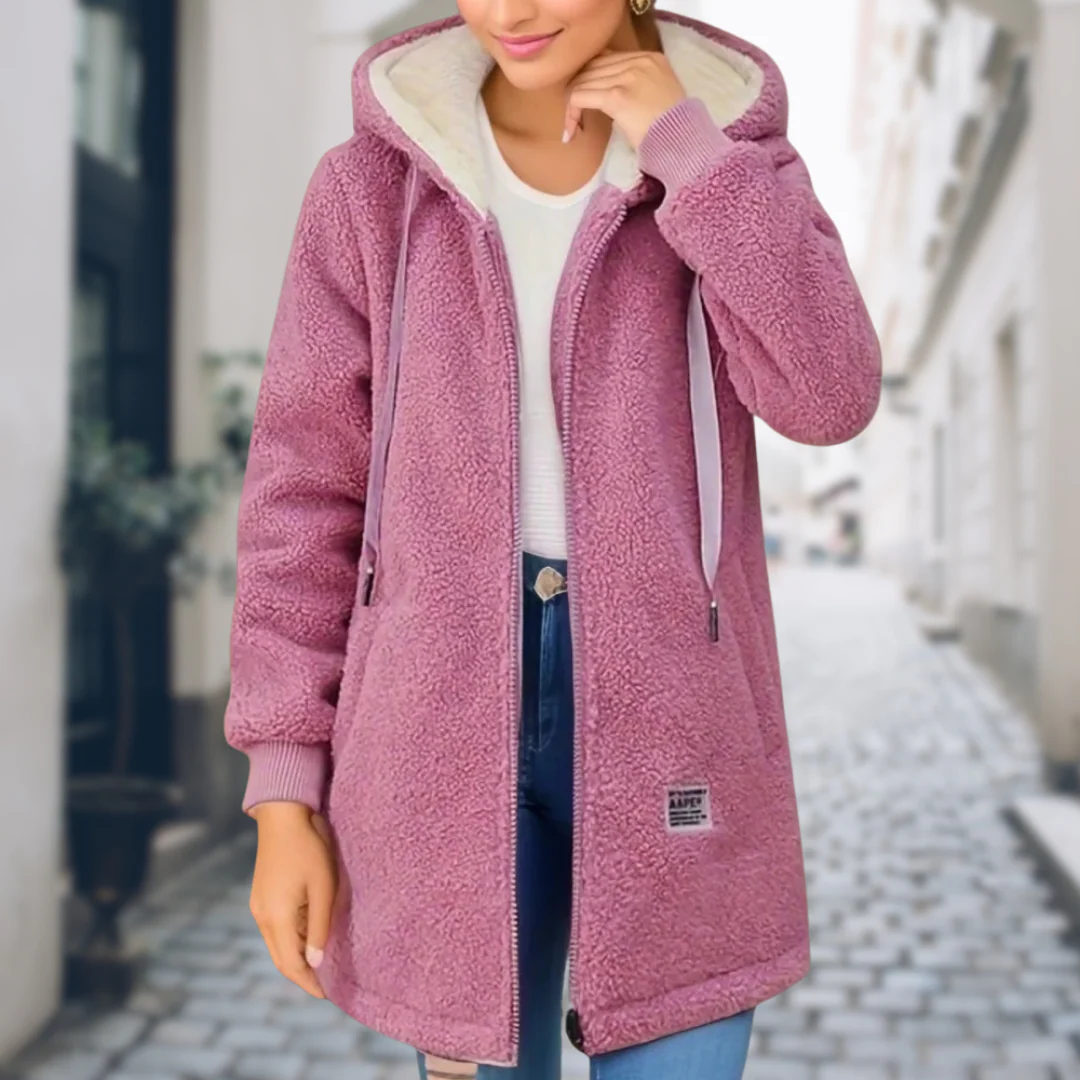 Glenda | Fleecejacke mit Kapuze - Image 4