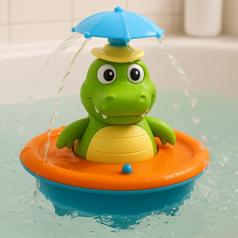 GlowGator | Leuchtendes, schwimmendes Krokodil-Badespielzeug für spannende Wasserspiele - Image 2