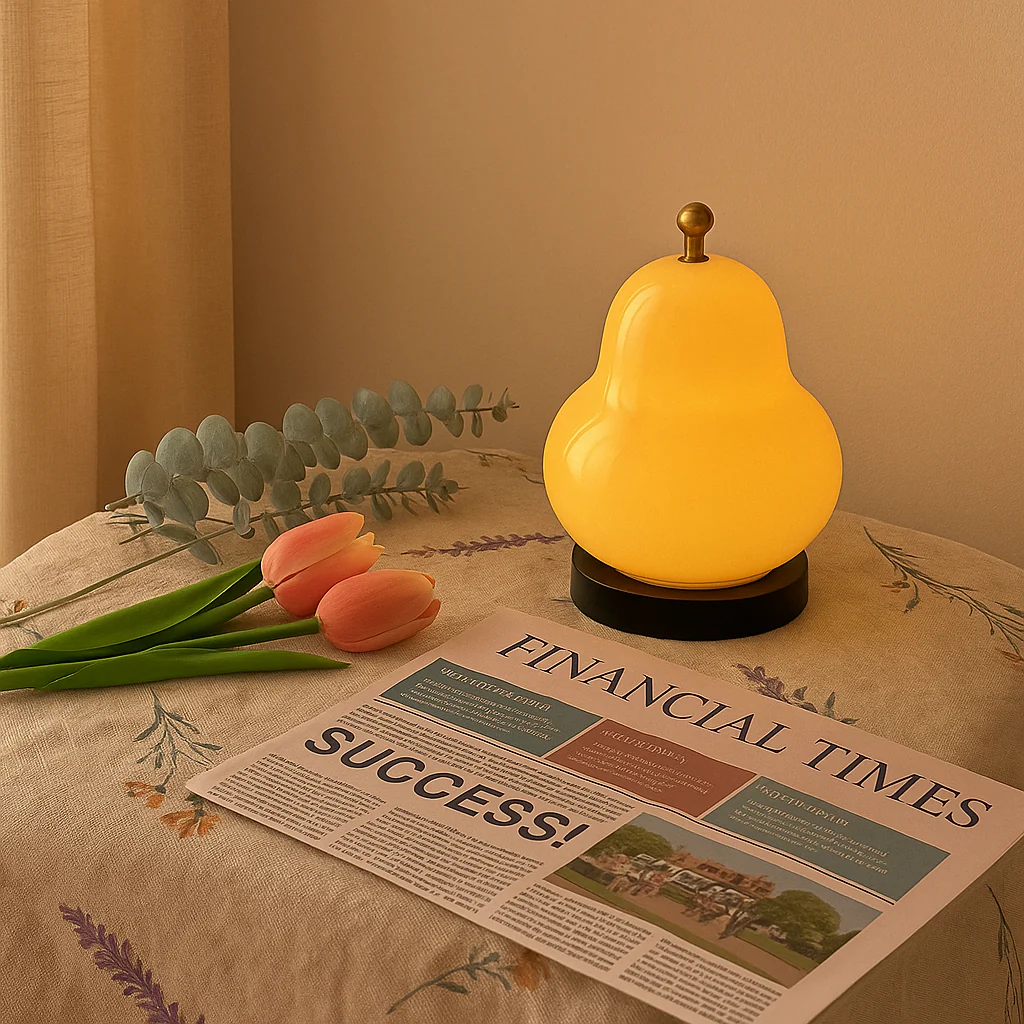 GlowPear – Pæreförmige Touch-Dimmerlampe mit warmem Licht - Image 2