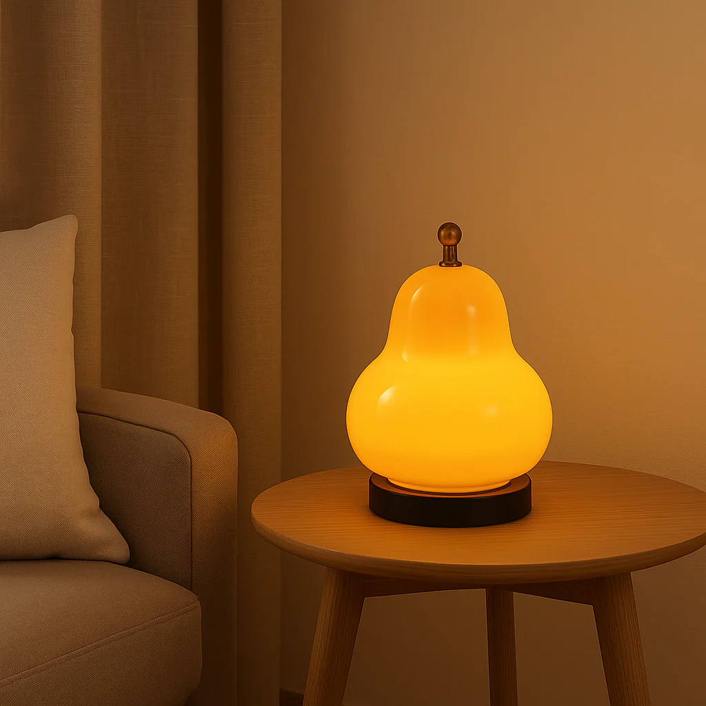 GlowPear – Pæreförmige Touch-Dimmerlampe mit warmem Licht - Image 4