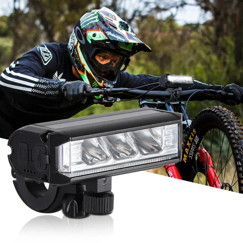 GlowSecure USB wiederaufladbare LED-Radlampe – Wasserdicht und ultrahelles Sicherheitslicht - Image 2