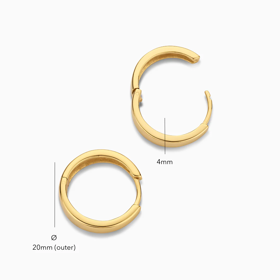Gold Gia Hoop Earrings - Image 6