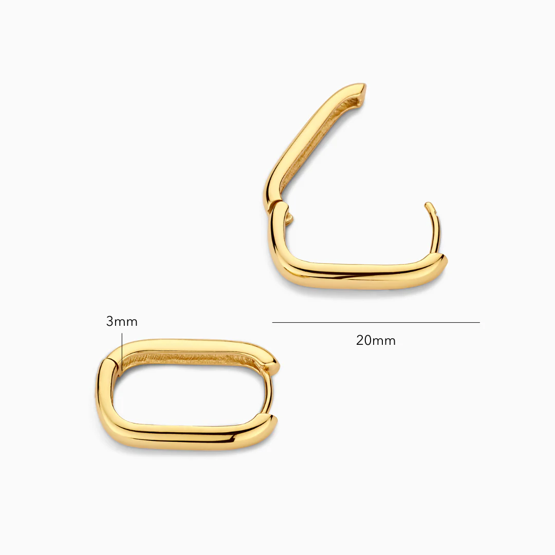 Gold Icon Hoop Earrings - Image 6