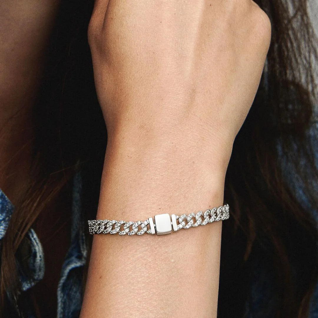 Gold Pave Cuban Bracelet - Image 6