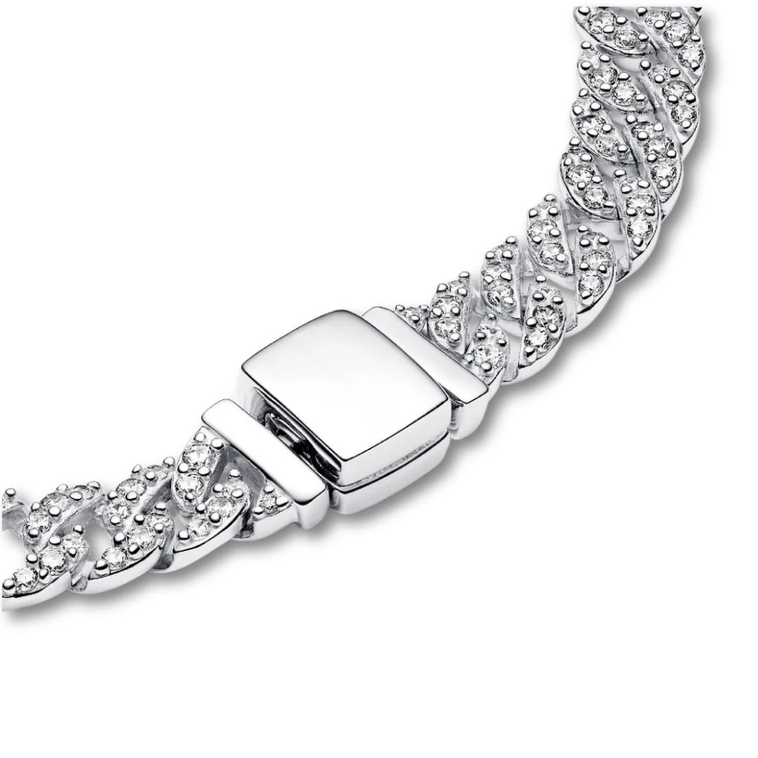 Gold Pave Cuban Bracelet - Image 7