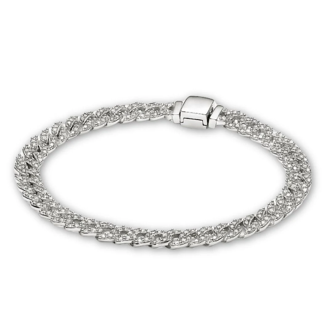 Gold Pave Cuban Bracelet - Image 9