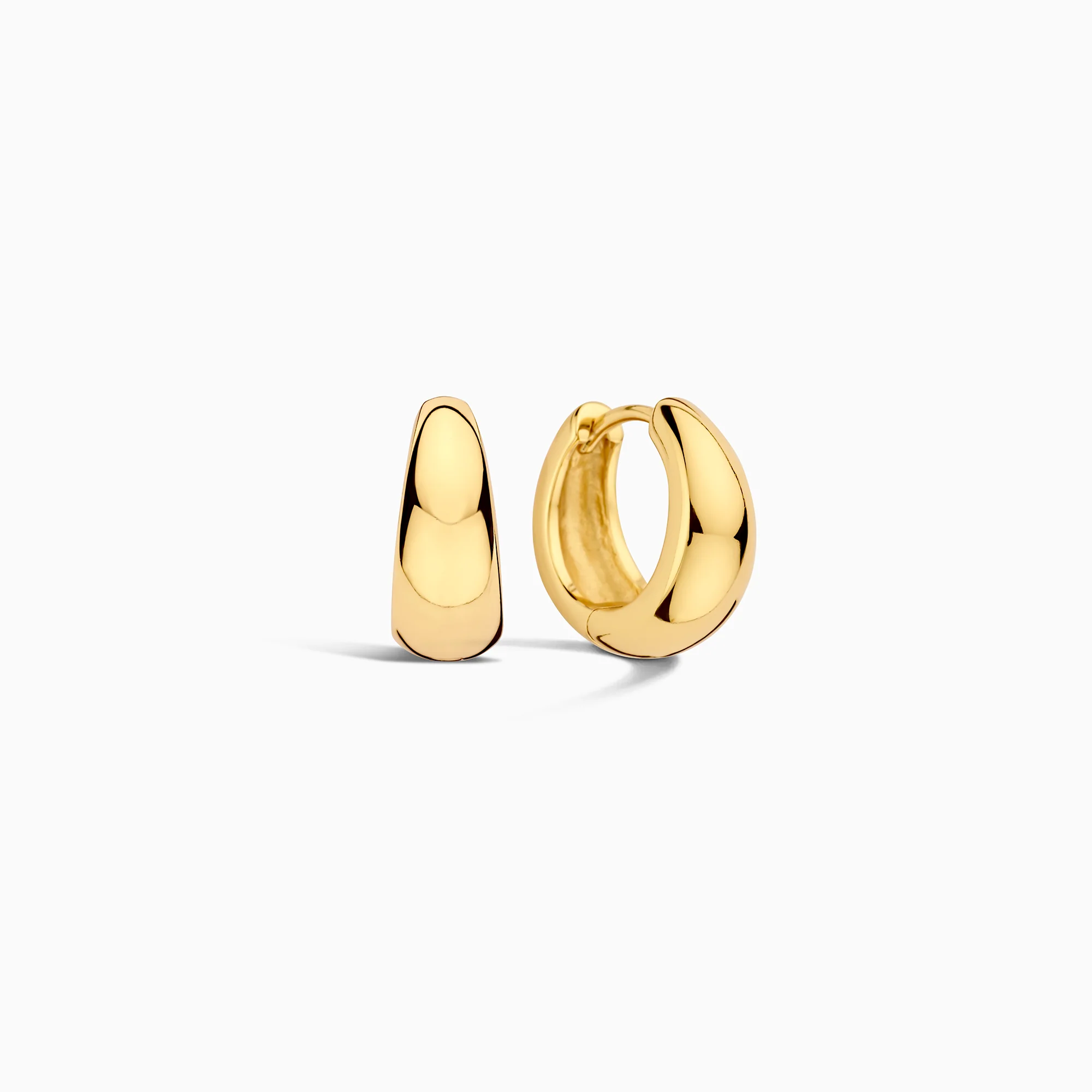 Gold Rue Hoop Earrings - Image 2