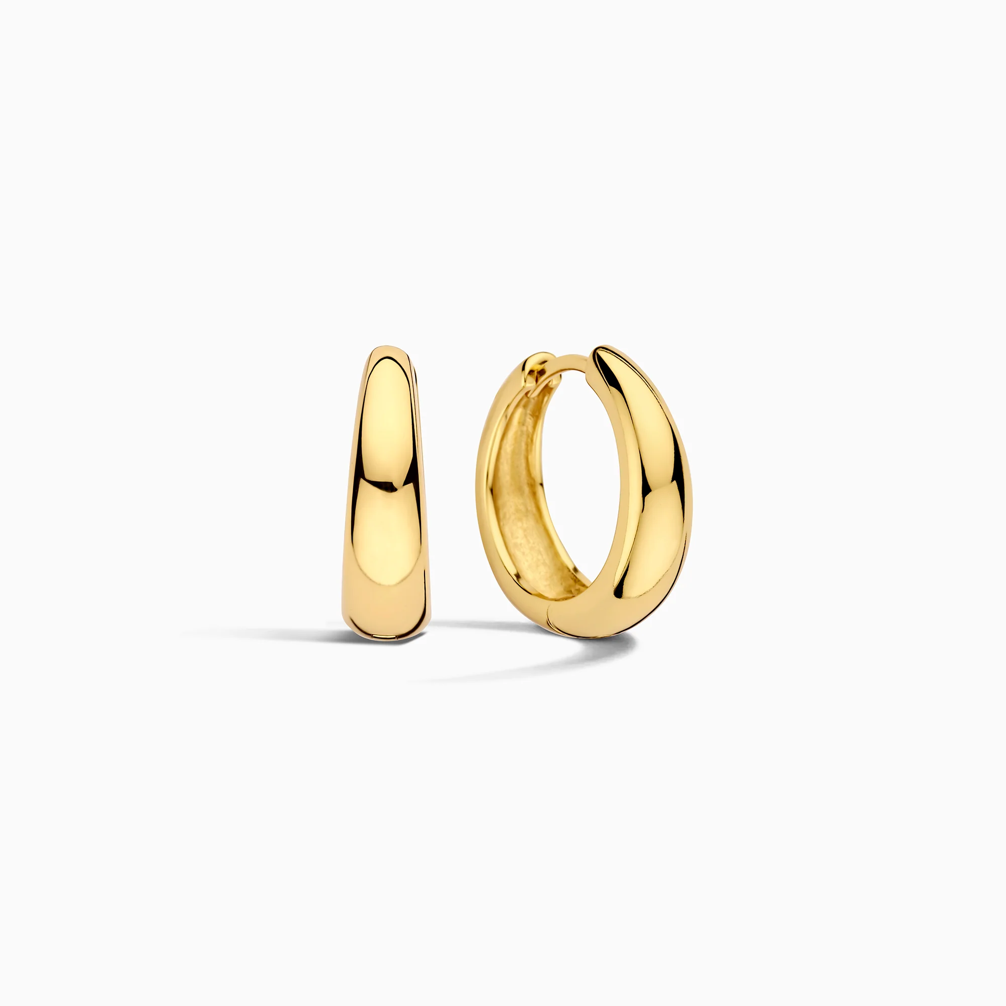 Gold Rue Statement Hoop Earrings - Image 4