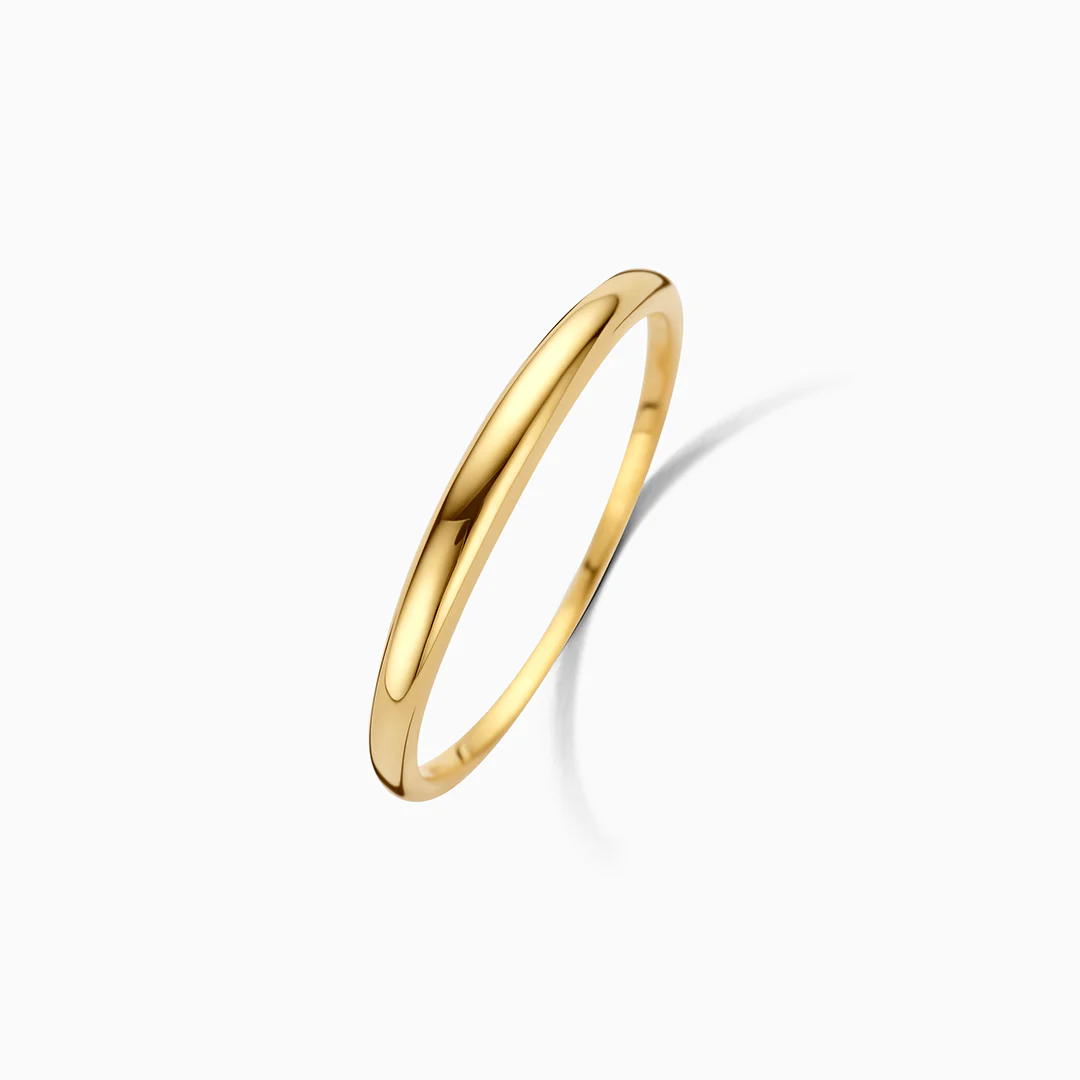 Gold Slim Dome Ring - Image 2