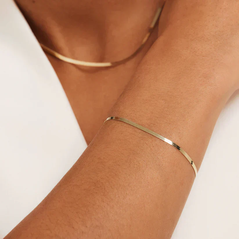 Gold Soleil Serpent Bracelet - Image 4