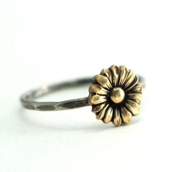 Gold Sonnenblumen Ring - Image 3