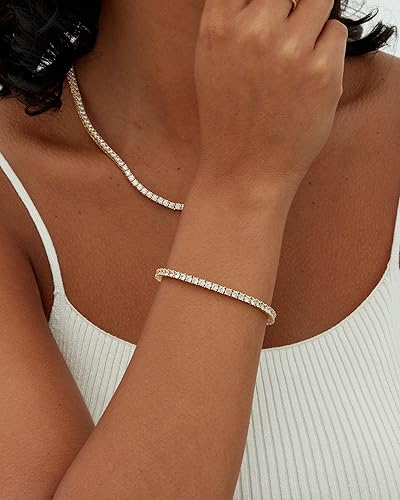 Gold Tennis Bracelet - Image 2