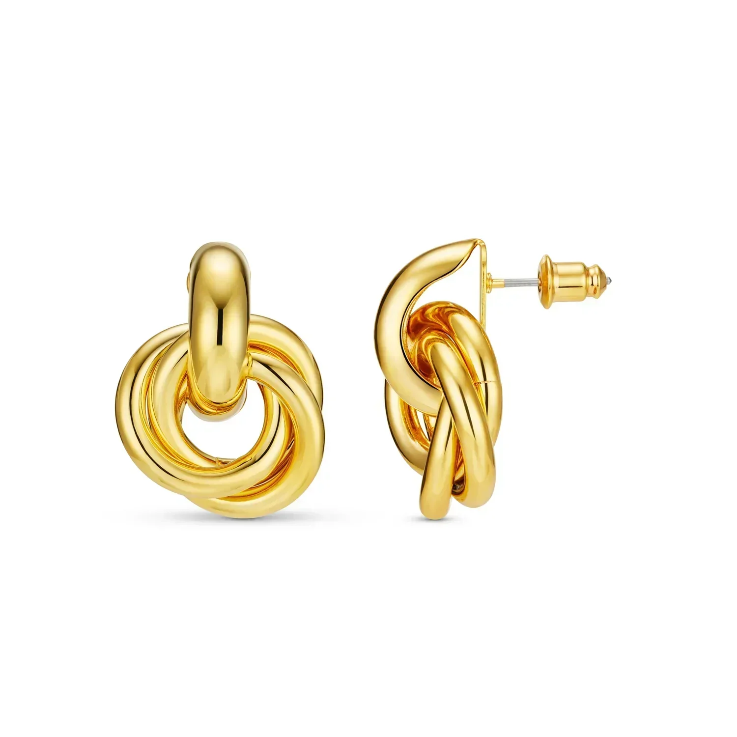 Goldene Aussage Ohrstecker - Image 2