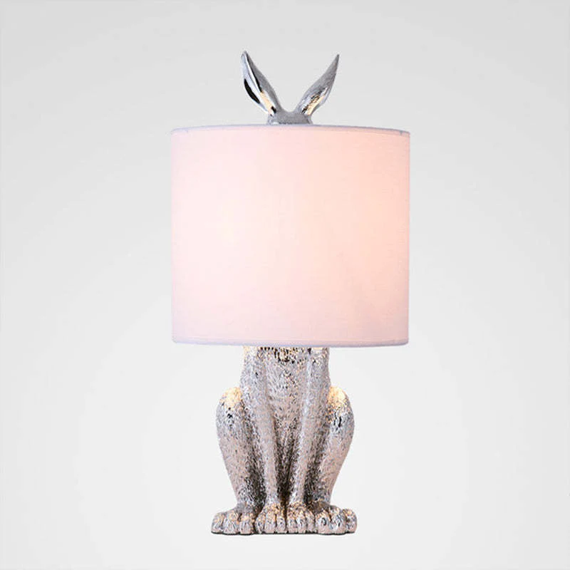 Goldene Kaninchen Tischlampe – Originelle Designer-Leuchte mit Schirm - Image 8
