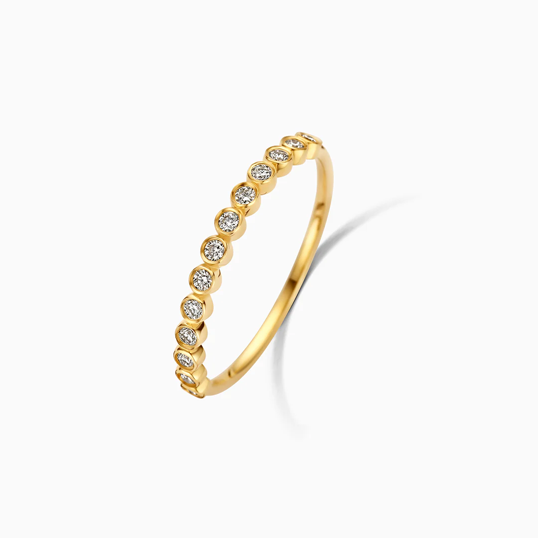 Goldener Diamant Blasenring - Image 2