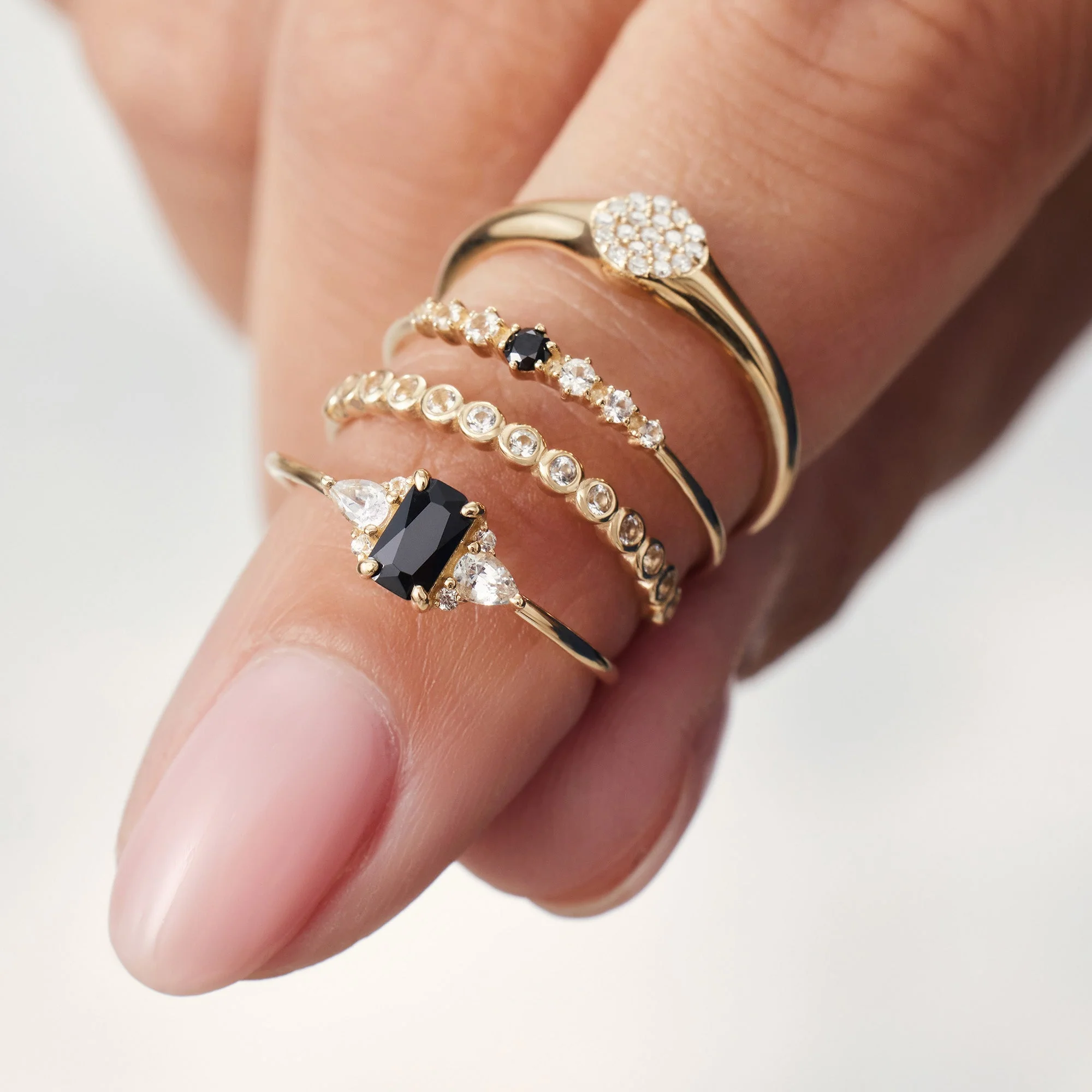 Goldener Diamant Blasenring - Image 5