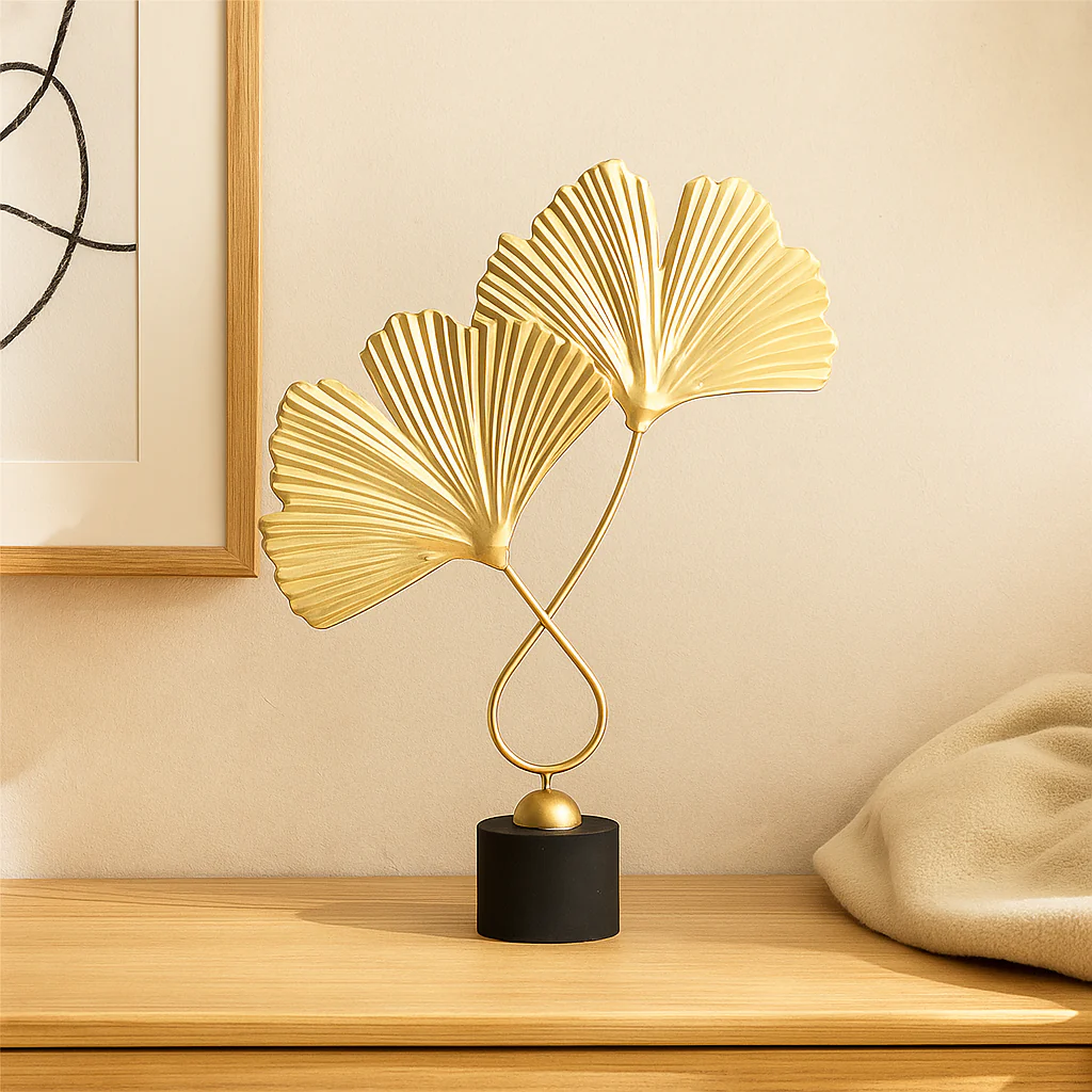 GoldenGrove – Minimalistische Ginkgo-Blatt Skulptur für eleganten natürlichen Charme - Image 5