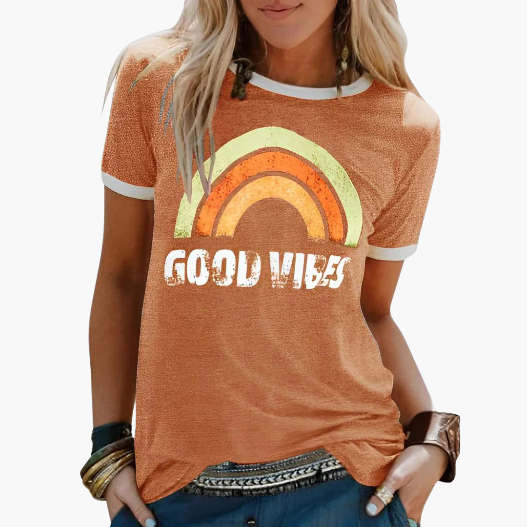 Good Vibes Grafik-T-Shirt - für Frauen im Casual-Stil - Image 2