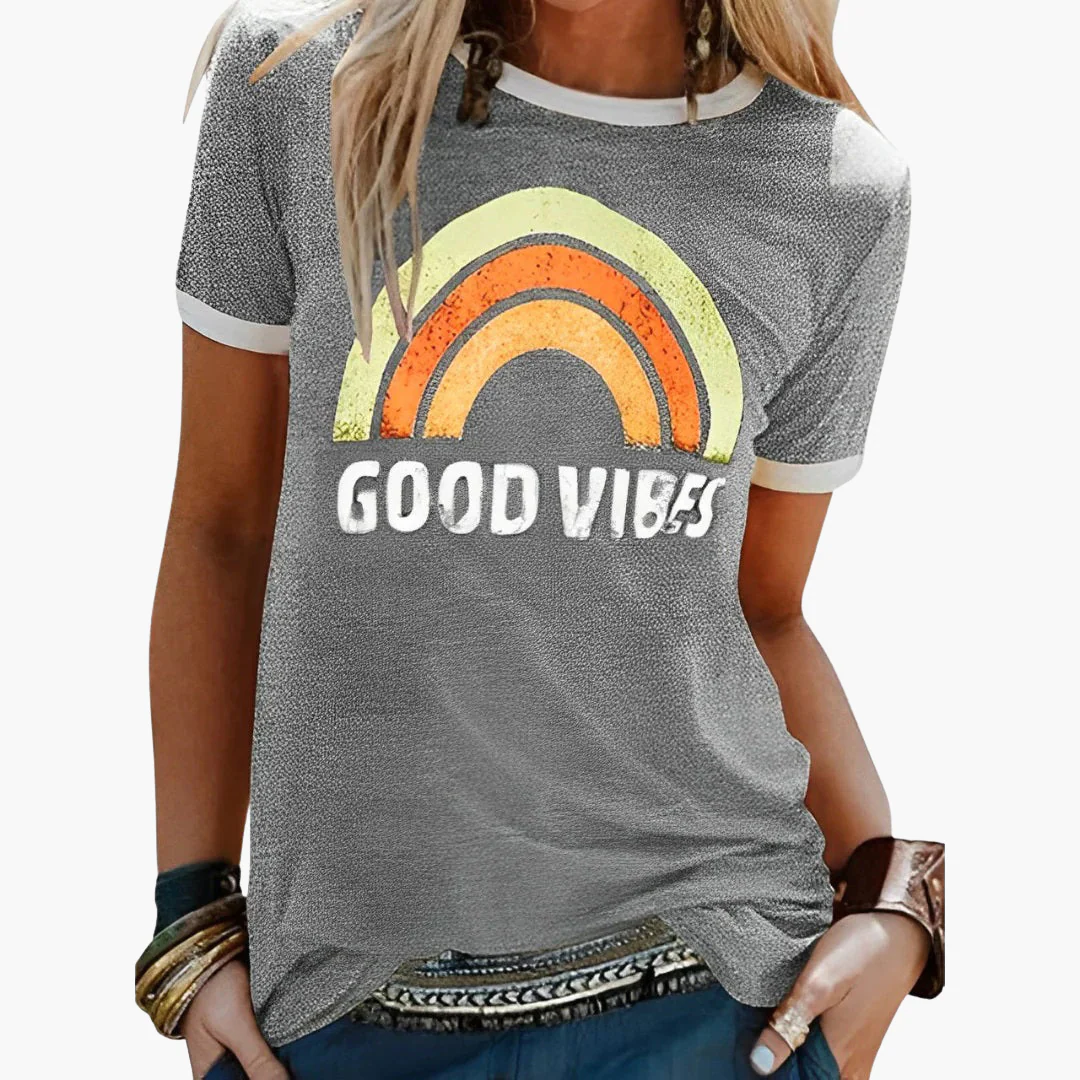Good Vibes Grafik-T-Shirt - für Frauen im Casual-Stil - Image 6