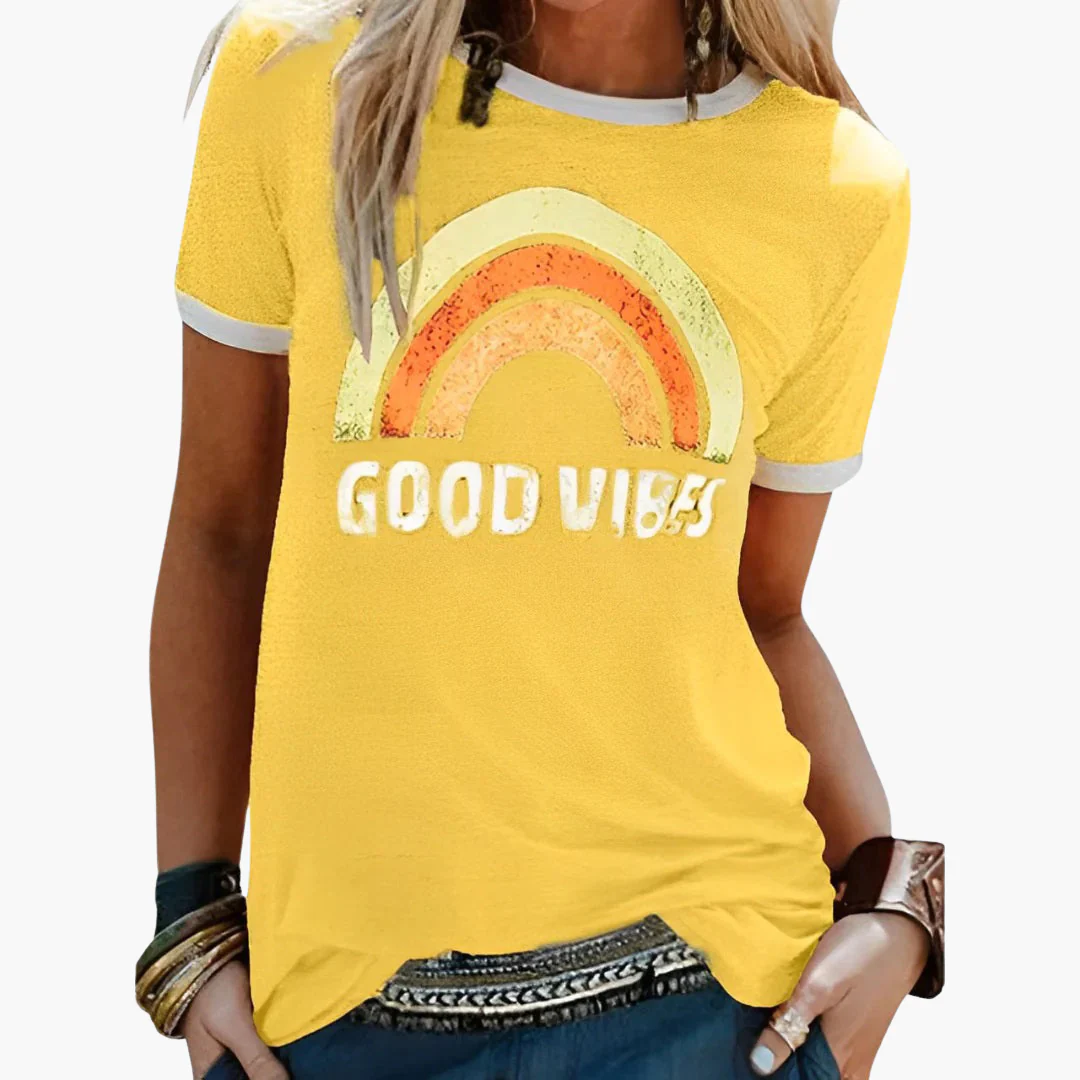 Good Vibes Grafik-T-Shirt - für Frauen im Casual-Stil - Image 7