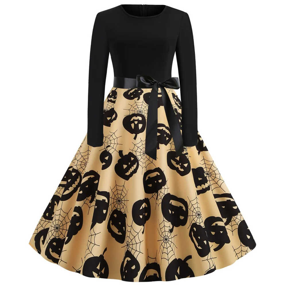 Gothic Karikatur Druck Halloween Kostum | Midi - Image 5