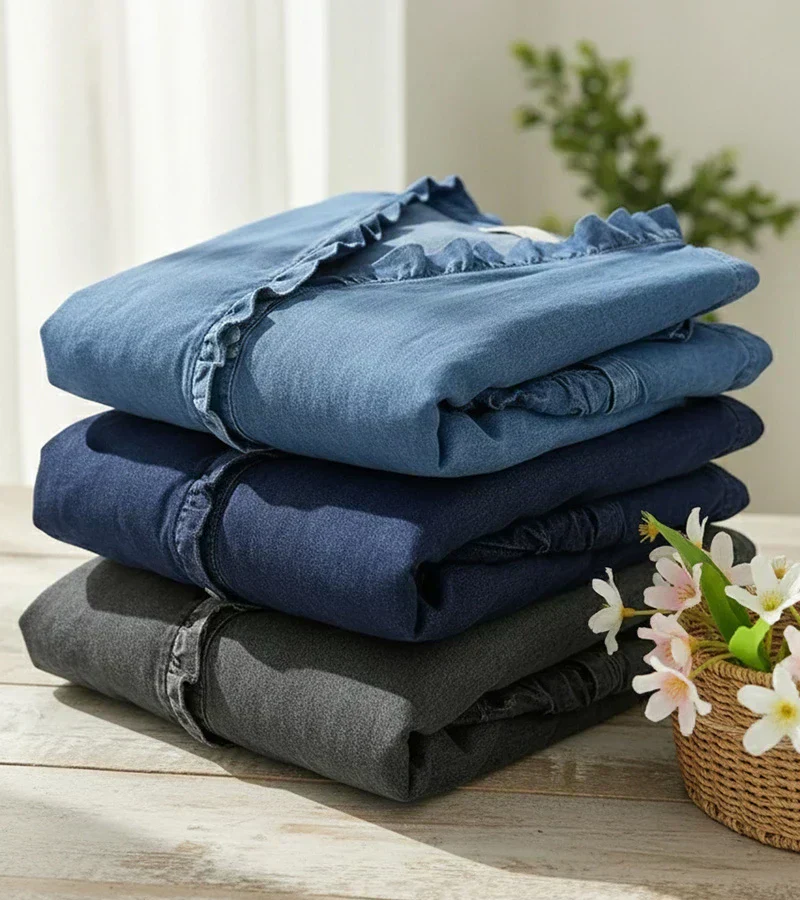 Grace – Weiche Bluse mit Rüschen und V-Ausschnitt - Image 4