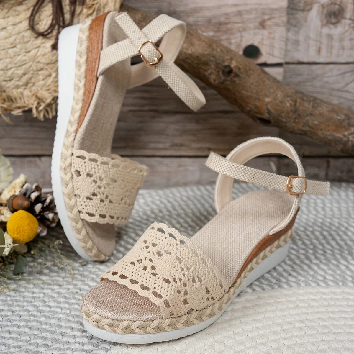 Grace - Women'S Casual Lace-Up Plattform Sandalen - Image 2