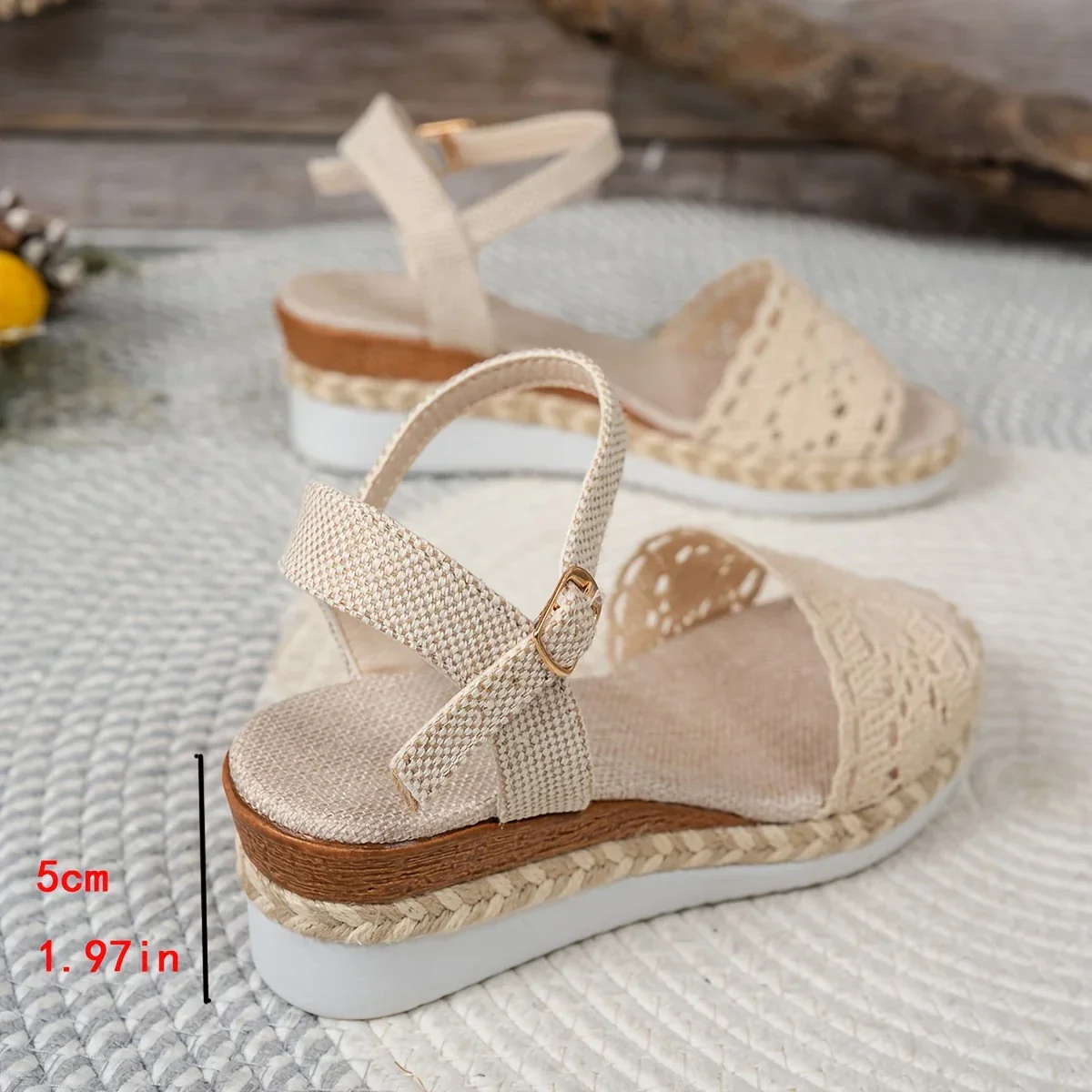 Grace - Women'S Casual Lace-Up Plattform Sandalen - Image 3